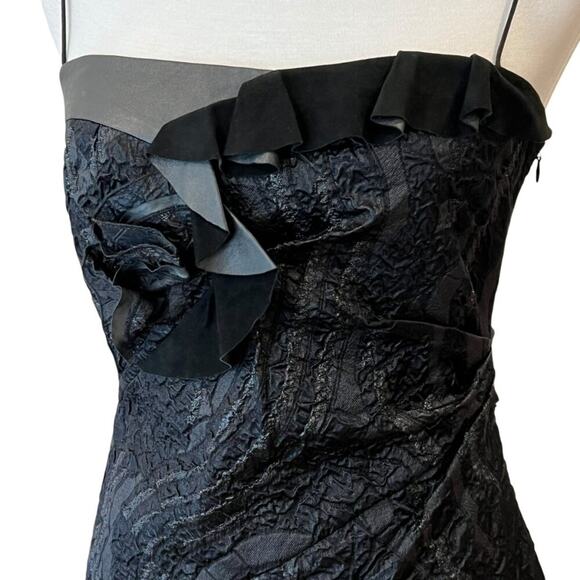 Vintage Formal Dress 6 Y2K Silk Elie Tahari Gown Holiday Party Special Occasion - Picture 3 of 17